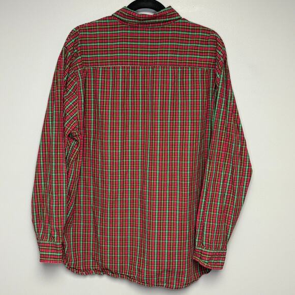 Urban Outfitters Pink Green Plaid Colorful Mens Button Up Dress Shirt Mens Sz M - Picture 3 of 6